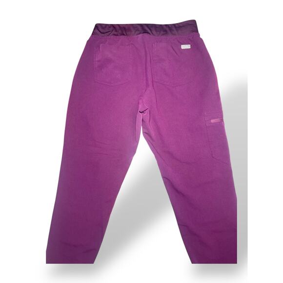FIGS Technical Collection Women Jogger Scrub Pants Purple Orange Drawstring S/P - Picture 2 of 8